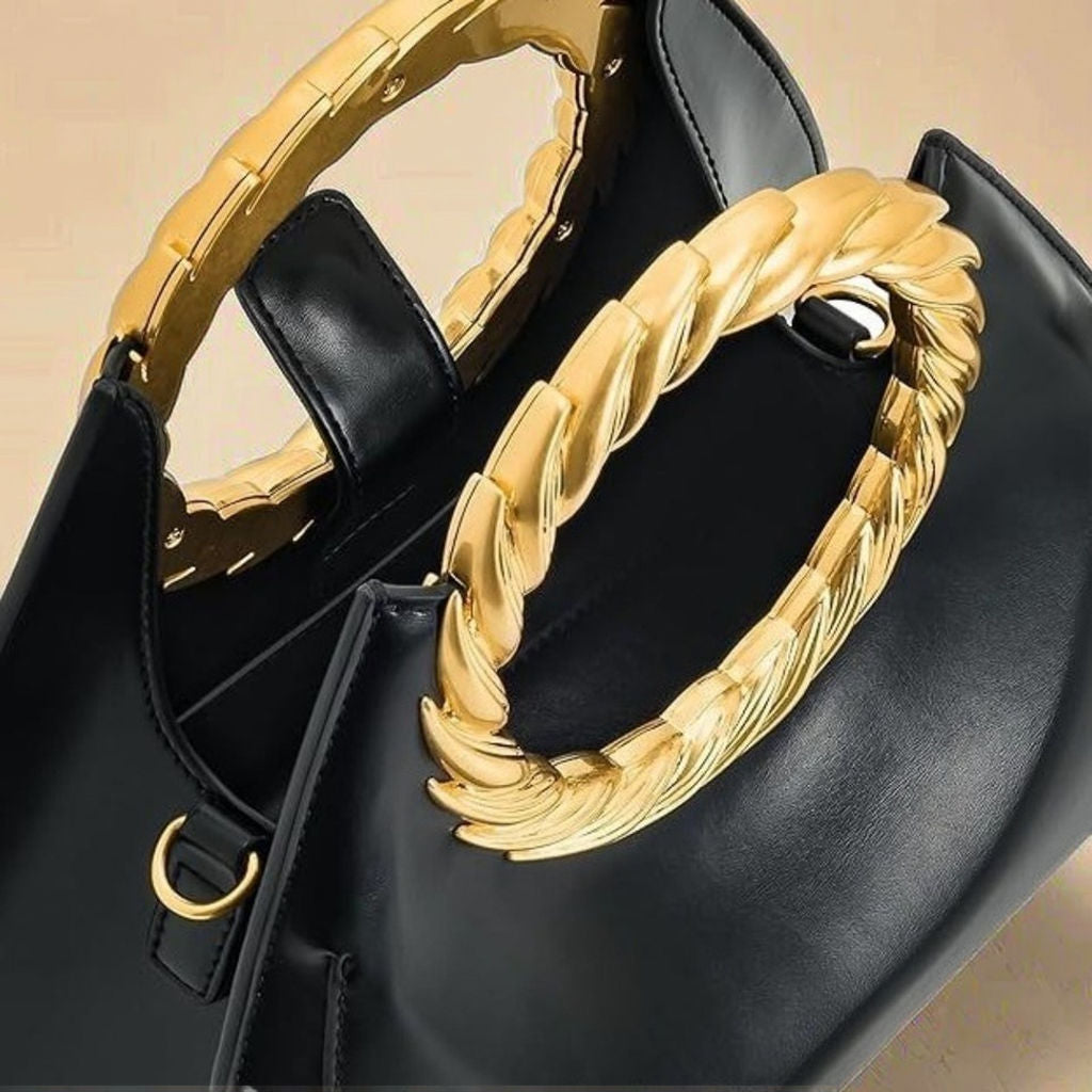 JIOMAY Customized Metal Handle Luxury Women's Leather Handbags Brand Designer Bags Custom Tote Bags Leather Handbags for Women